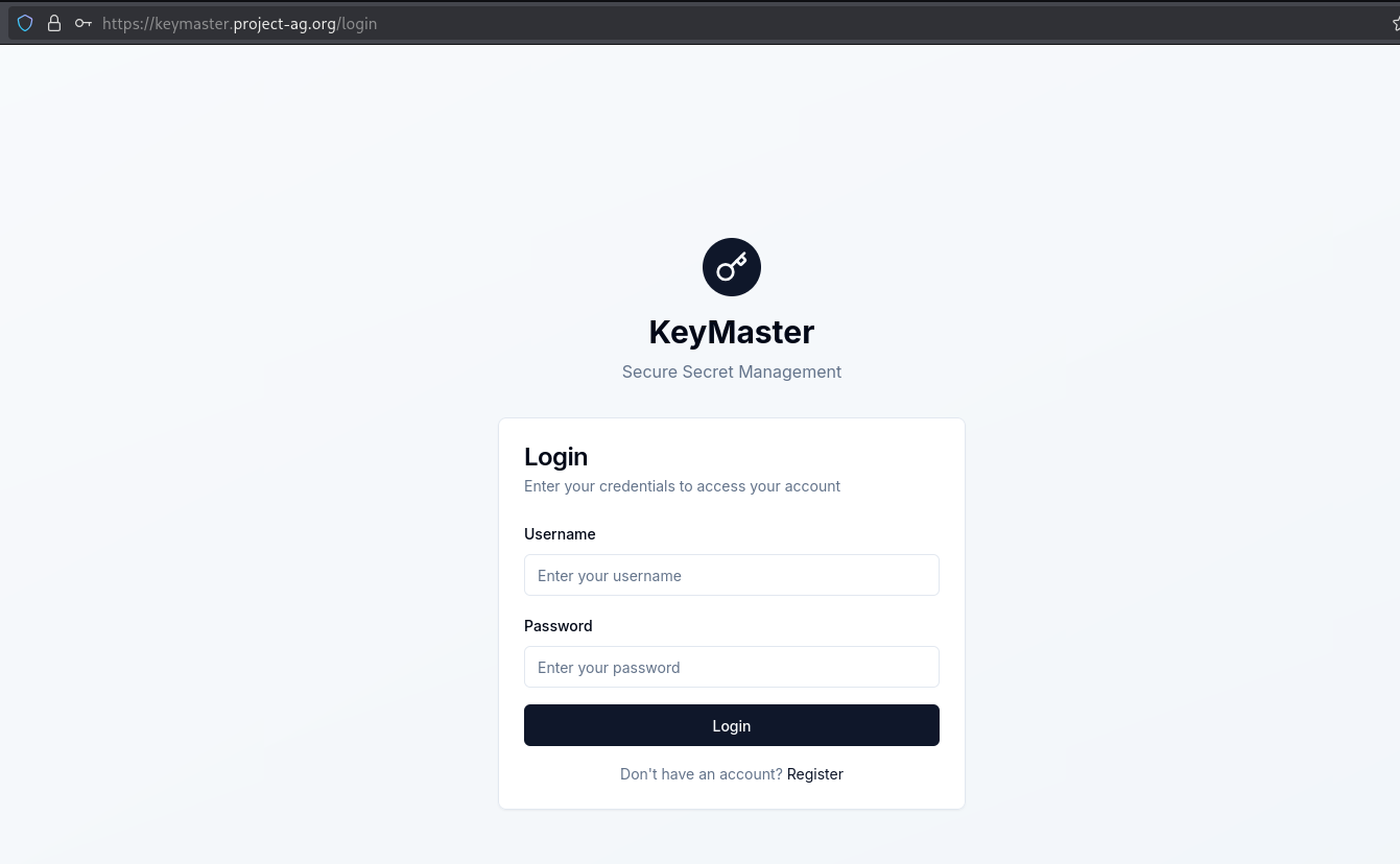 Keymaster Home Page