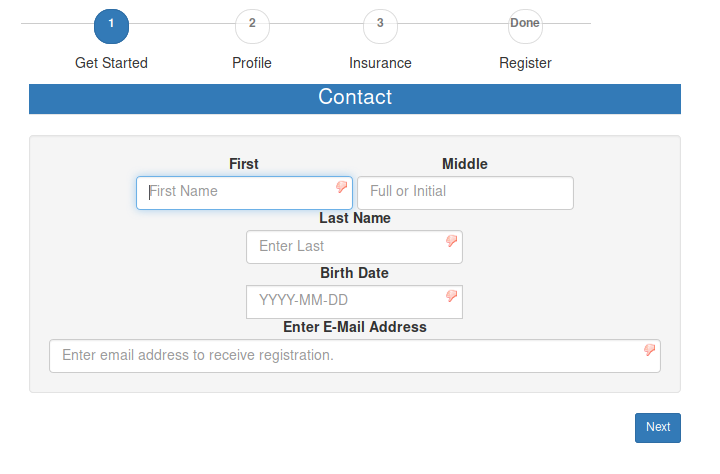 Register Portal Patient