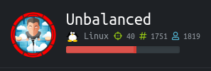 Unbalanced icon